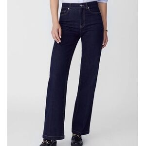 J. McLaughlin high rise slight boot cut frayed hem jeans size 12